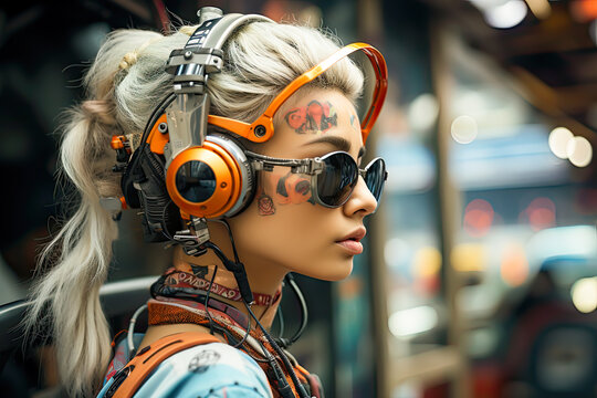 Tech-enhanced subcultures. cyberpunk