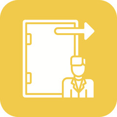 Exit Interview Line Icon