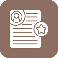 Good Resume CV Line Icon