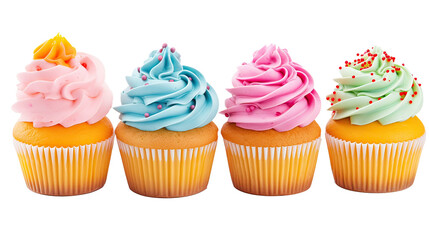 Colorful cupcakes Ai Generative