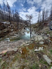 mountain waterfalls, hiking, trails, discover nature, beauty