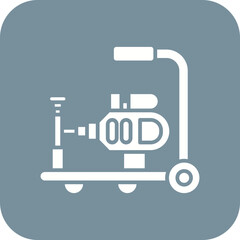 Obraz premium Drain Cleaning Machine Line Icon