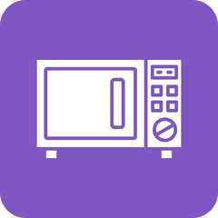 Microwave Oven Line Color Icon