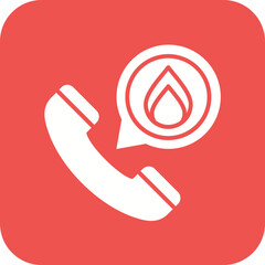 Warm Calling Line Icon