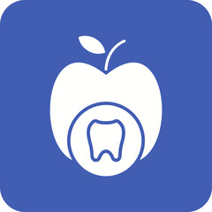 Tooth Nutrition Line Color Icon