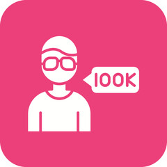 Micro Influencer Line Icon