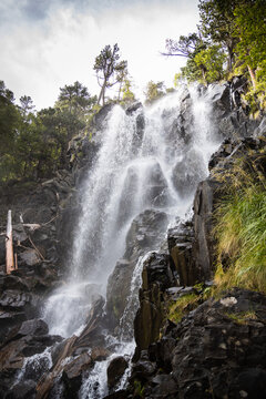Ratera waterfall near Lake Sant Maurici in national park of Aig&uuml;estortes y Estany de Sant Maurici, Pyrenees mountains