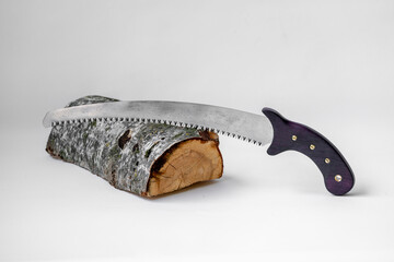 Purple heart wood saw knife