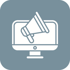 Social Media Marketer Line Icon