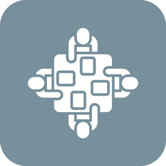 Meeting Line Icon
