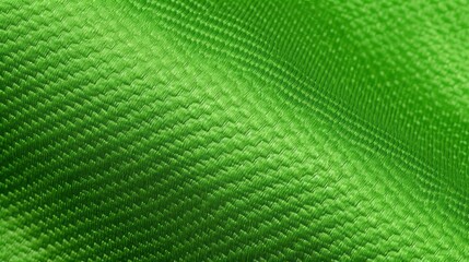 Green soccer fabric texture with air mesh. Athletic wear backdrop
