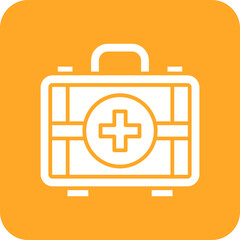 First Aid Kit Line Color Icon