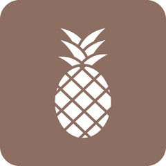 Obraz premium Pineapple Line Color Icon