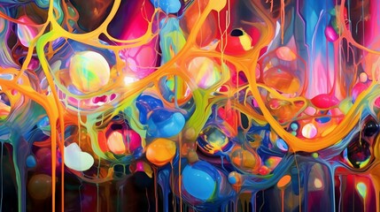 Playful splashes of neon colors bring an element of fun and excitement to your walls