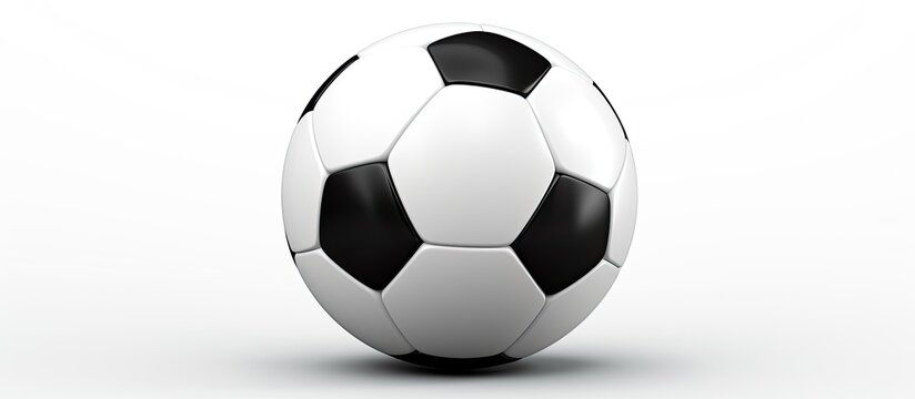 The ai soccer ball icon on a white background is an isolated illustration that represents the sport of football symbolizing fitness teamwork and the excitement of the game within a black cir