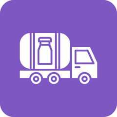 Milk Tank Line Color Icon