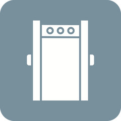 Security Gate Line Color Icon