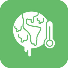 Global Warming Line Icon