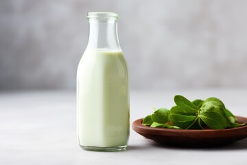 Obraz na płótnie Canvas bottle of pistachio milk 