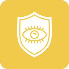 Security Vision Line Color Icon