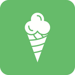 Icecream Cone Line Color Icon