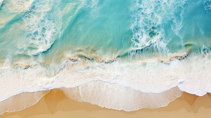 Fototapeta na wymiar wallpaper of an aerial view photography of ocean and shore