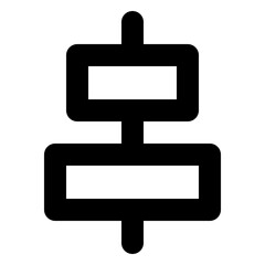 Obraz premium Align Center Icon
