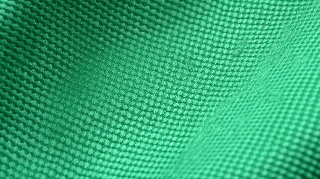 Green Football Jersey With Air Mesh Texture. Athletic Wear Backdrop