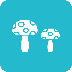Mushroom Line Color Icon