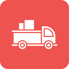 Pickup Truck Line Color Icon