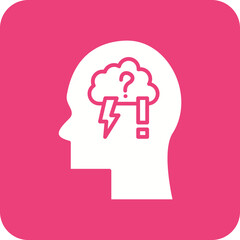 Anxiety Line Color Icon