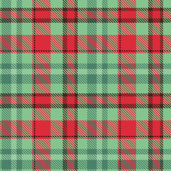 Plaid Pattern Seamless. Scottish Plaid, Traditional Scottish Woven Fabric. Lumberjack Shirt Flannel Textile. Pattern Tile Swatch Included.