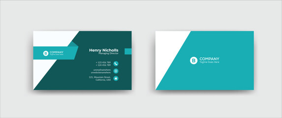 Creative Corporate Business Card Design Template
