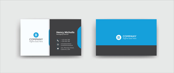 Creative Corporate Business Card Design Template
