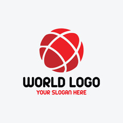 world global tech logo design vector format
