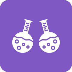 Flasks Line Color Icon