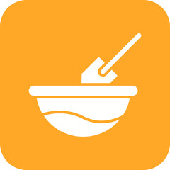 Mixing Flour Line Color Icon