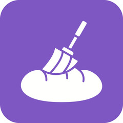 Pastry Brush Line Color Icon