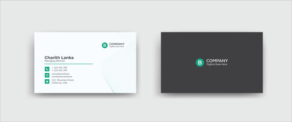 Creative Corporate Business Card Design Template
