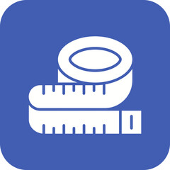 Measuring Tape Line Color Icon
