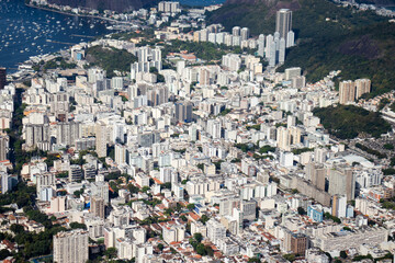aglomeração urbana na cidade do Rio de Janeiro. 