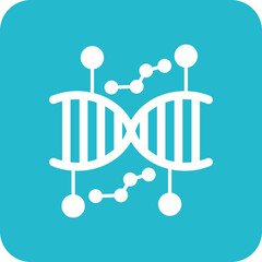 Genetic Engineering Line Color Icon