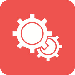 Gear Line Color Icon