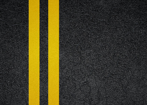 Asphalt road background. Asphalt texture. 3d-rendering