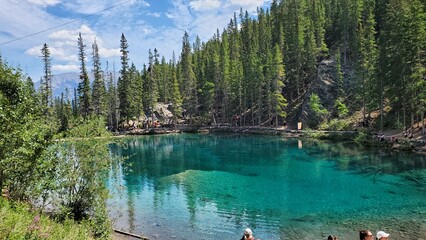 Alberta, Grassi Lakes, Mountain lake, Canmore, natures beauty