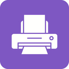 Printer Line Color Icon