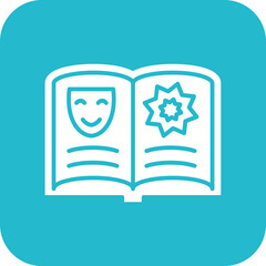 Comic Book Line Color Icon