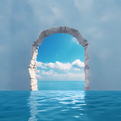 Fototapeta premium view from the sea