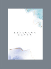 Abstract cover design Vectors Illustrations water colour 