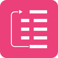 Obraz premium Low Priority Line Color Icon